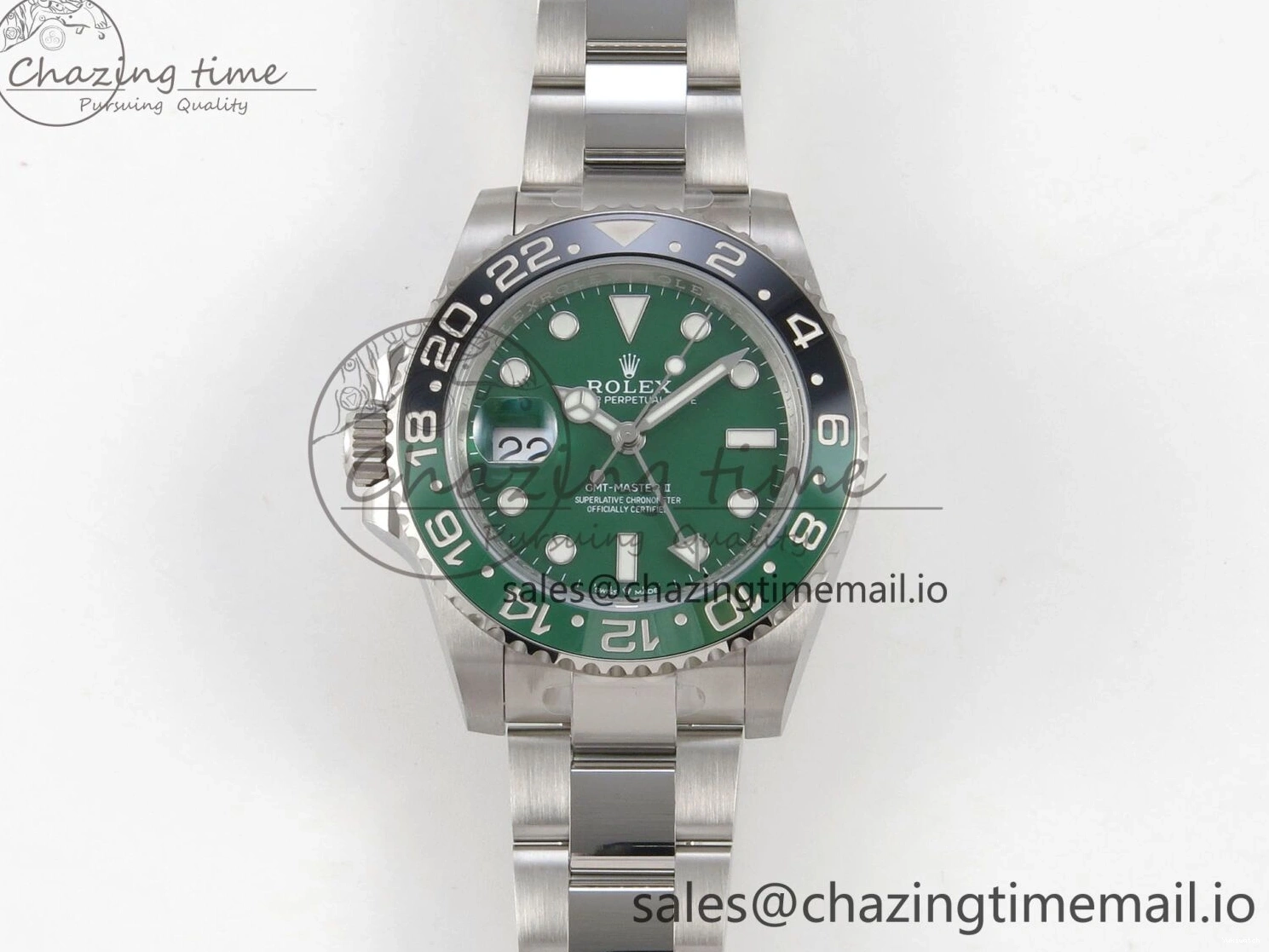 ARF CHS SS GMT-Master Edition VTNR 126729 SH3285 Bracelet Dial Green 1:1 On II Best 1223